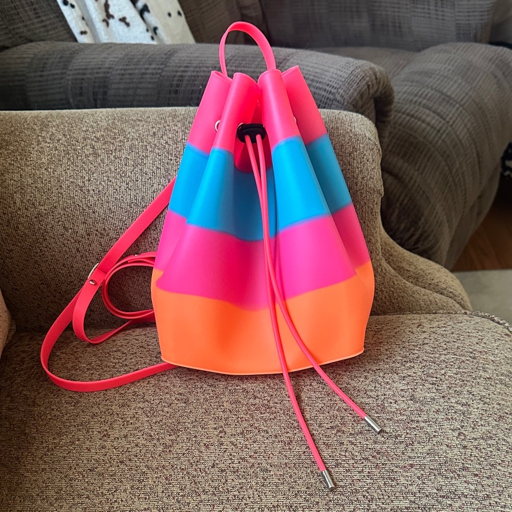 Vibrant Pink and Blue Women's Backpack